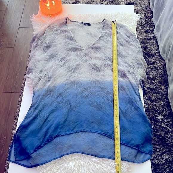 Gypsy 05 Gorgeous Silk Tie Dye Tunic Top, Swim Cover! Versatile & Sexy! … - Picture 11 of 13